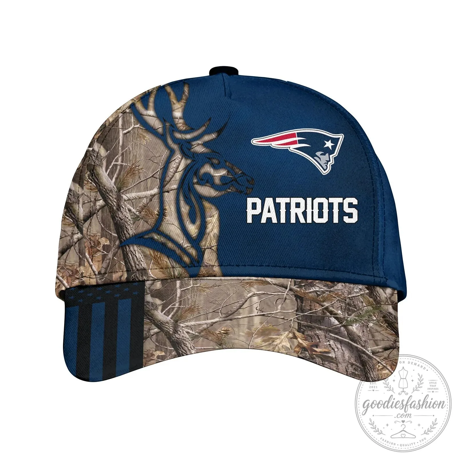 New England Patriots Deer Hunting Camouflage Cap Hat