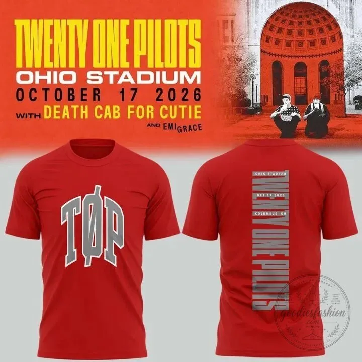 Twenty One Pilots Ohio Stadium October 2026 Concert Tour T-Shirt