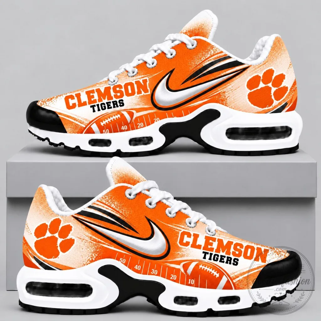 Clemson Tigers Football Team NCAA Custom Air Max Shoes Clemson Tigers Football Team NCAA Custom Air Max Shoes