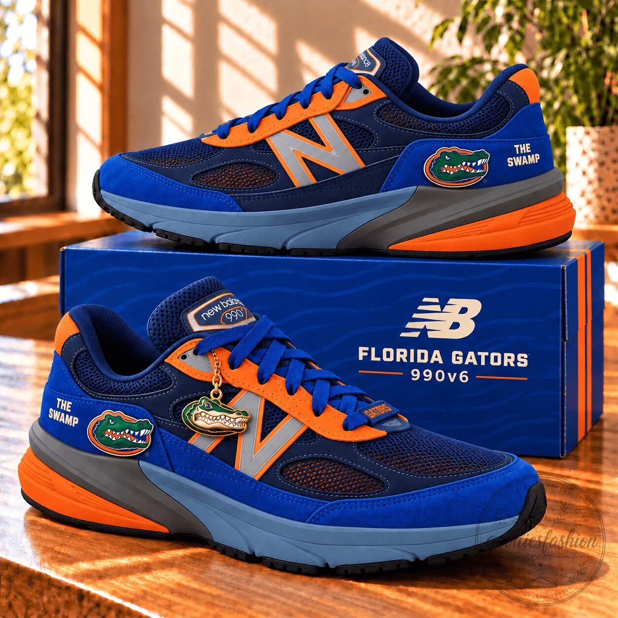 Florida Gators New Balance 990v6 The Swamp Premium Running Shoes 2 Florida Gators New Balance 990v6 The Swamp Premium Running Shoes