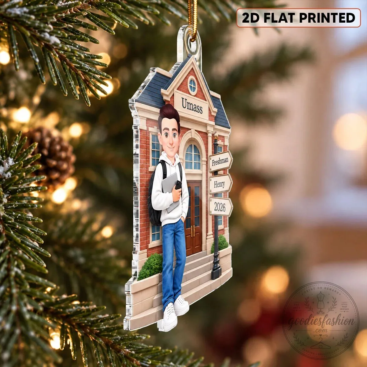 University of Massachusetts Freshman Emily 2026 Personalized Acrylic Ornament 11 University of Massachusetts Freshman Emily 2026 Personalized Acrylic Ornament