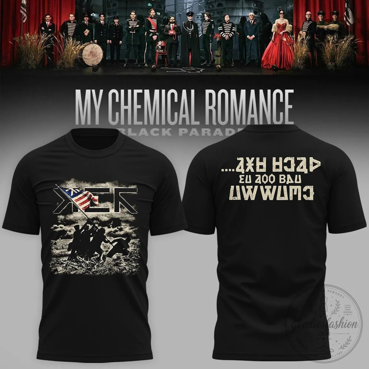 My Chemical Romance Los Angeles Concert Black Parade Band T-Shirt