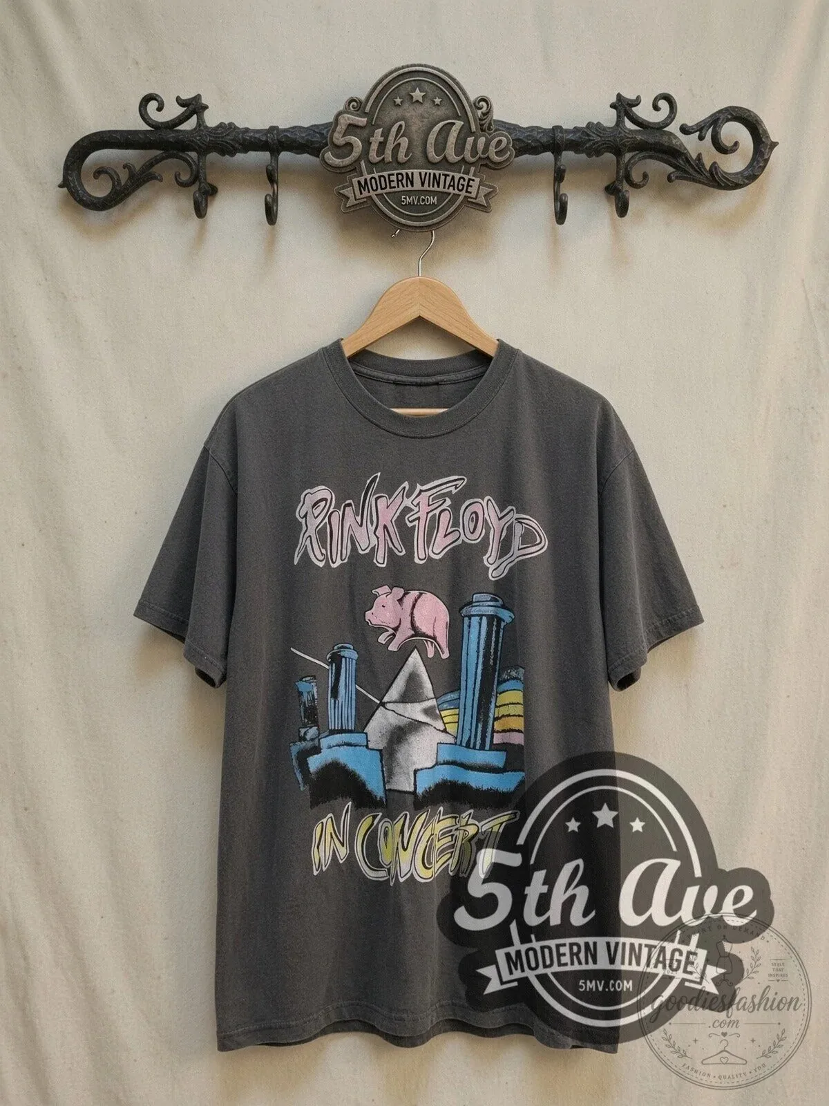Pink Floyd Animals 1977 United States Tour Vintage Concert Band T-Shirt