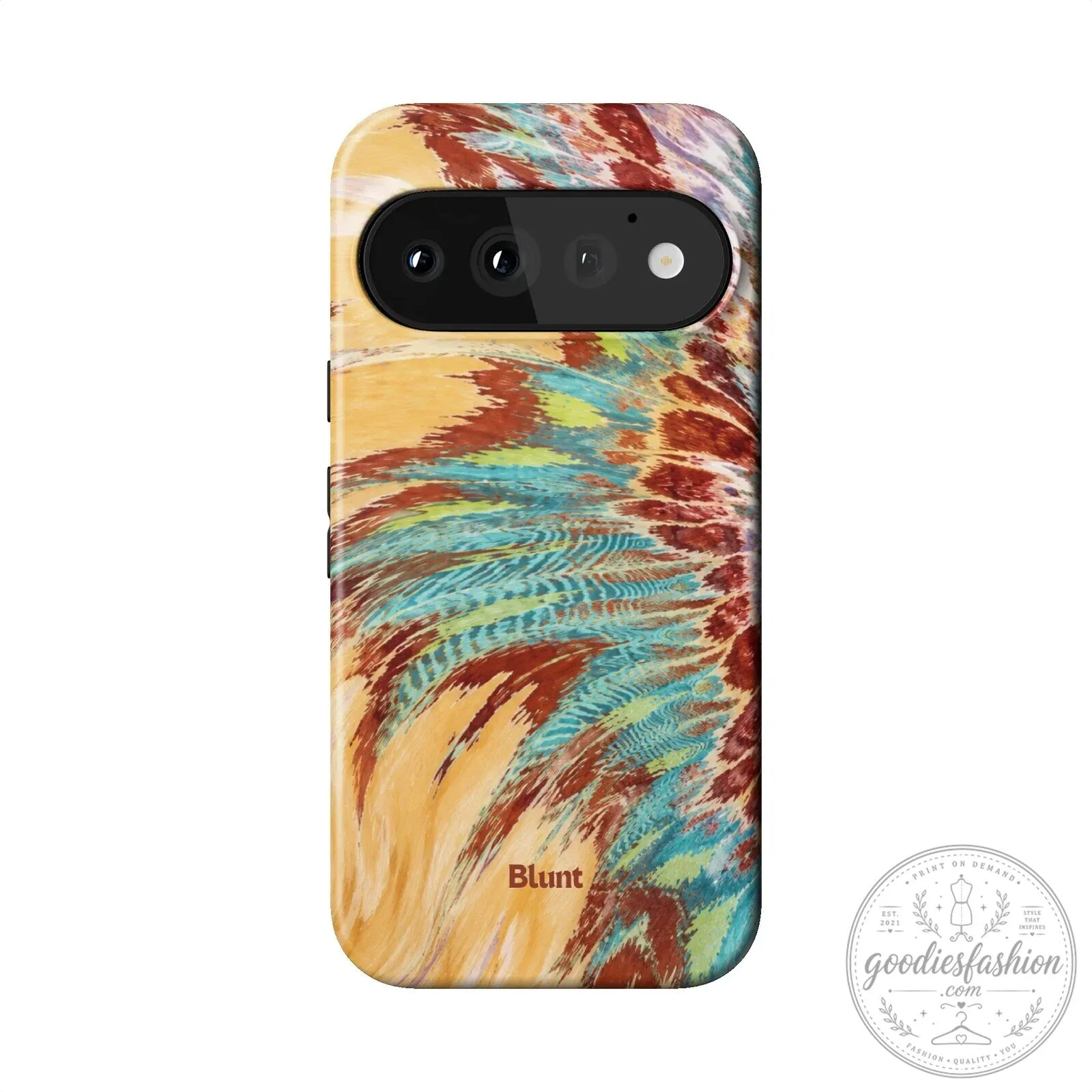 Abstract Feather Pattern Pixel Phone Case, Colorful Artistic Design 13 Abstract Feather Pattern Pixel Phone Case, Colorful Artistic Design