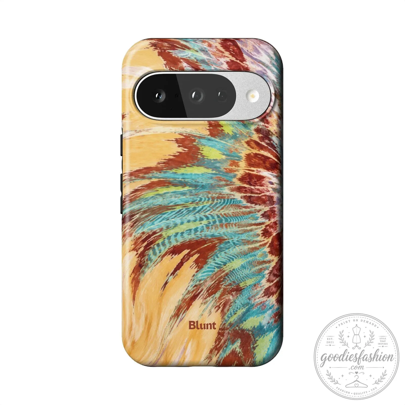 Abstract Feather Pattern Pixel Phone Case, Colorful Artistic Design 15 Abstract Feather Pattern Pixel Phone Case, Colorful Artistic Design