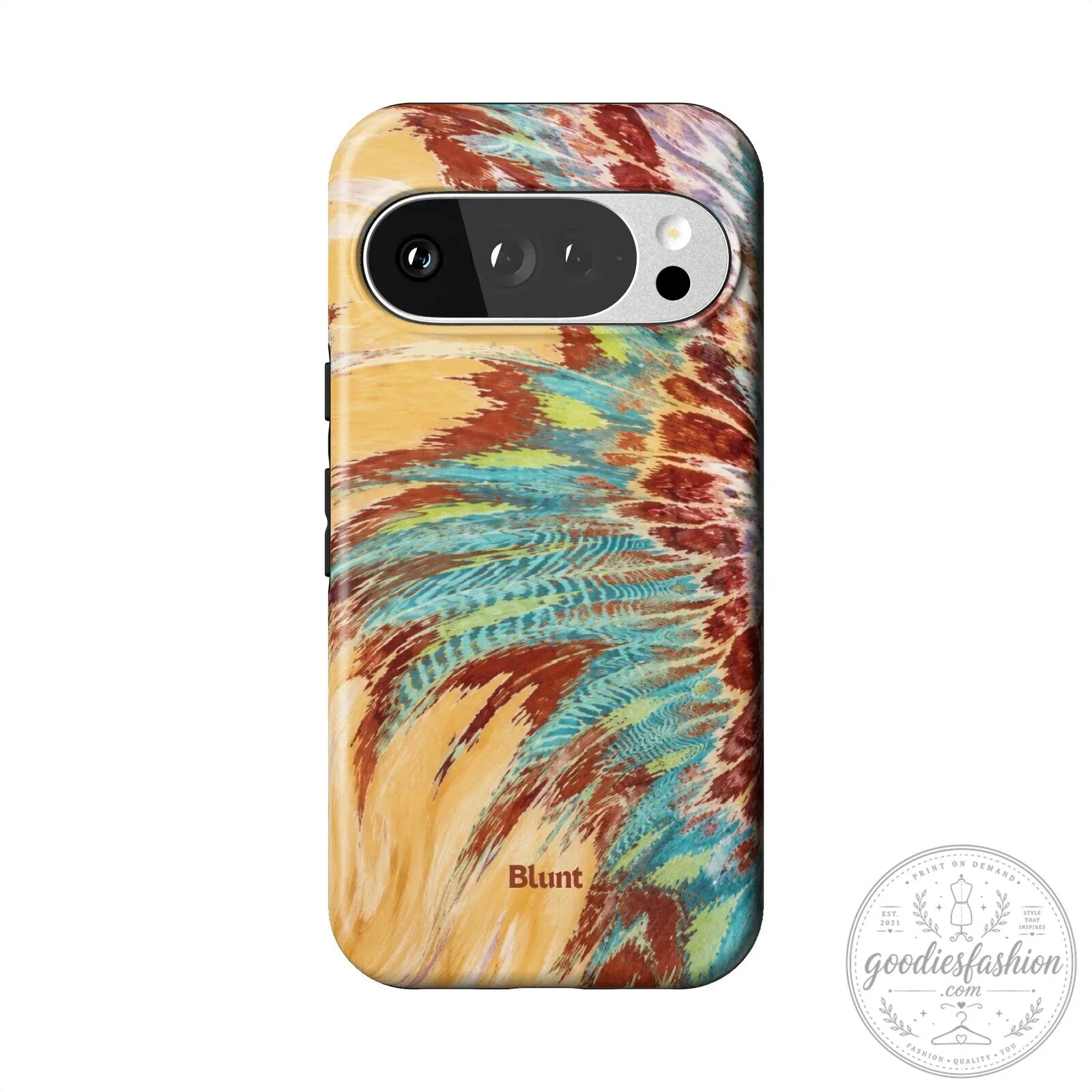 Abstract Feather Pattern Pixel Phone Case, Colorful Artistic Design 16 Abstract Feather Pattern Pixel Phone Case, Colorful Artistic Design