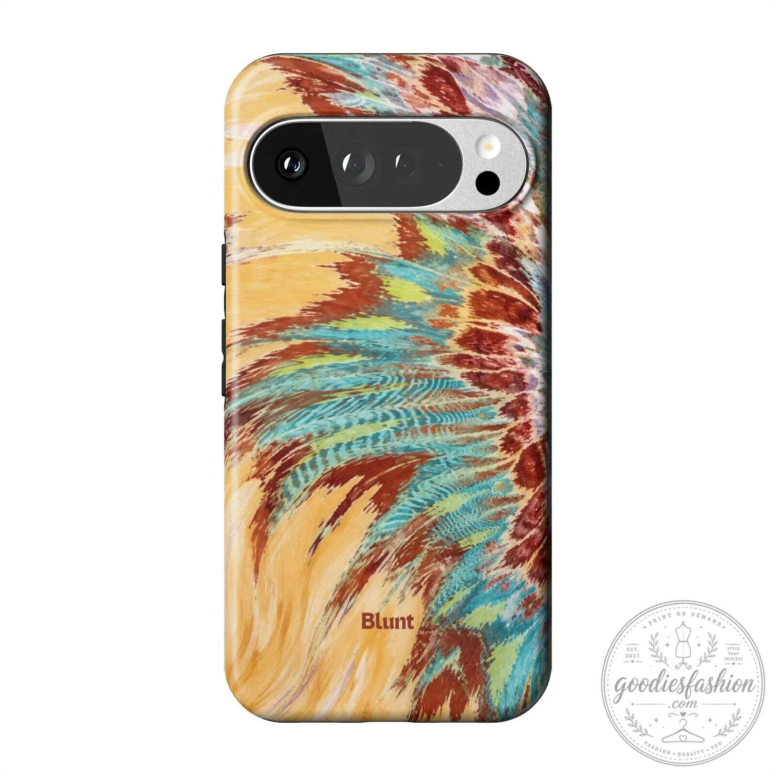 Abstract Feather Pattern Pixel Phone Case, Colorful Artistic Design 17 Abstract Feather Pattern Pixel Phone Case, Colorful Artistic Design