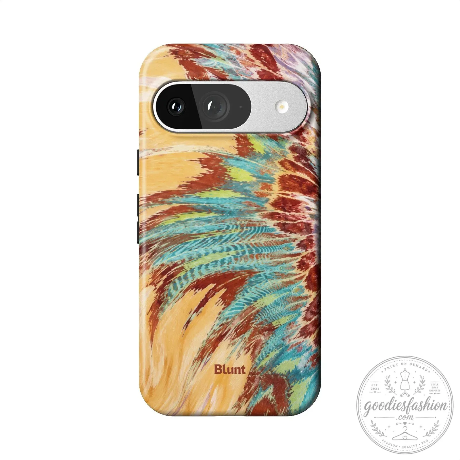 Abstract Feather Pattern Pixel Phone Case, Colorful Artistic Design 18 Abstract Feather Pattern Pixel Phone Case, Colorful Artistic Design