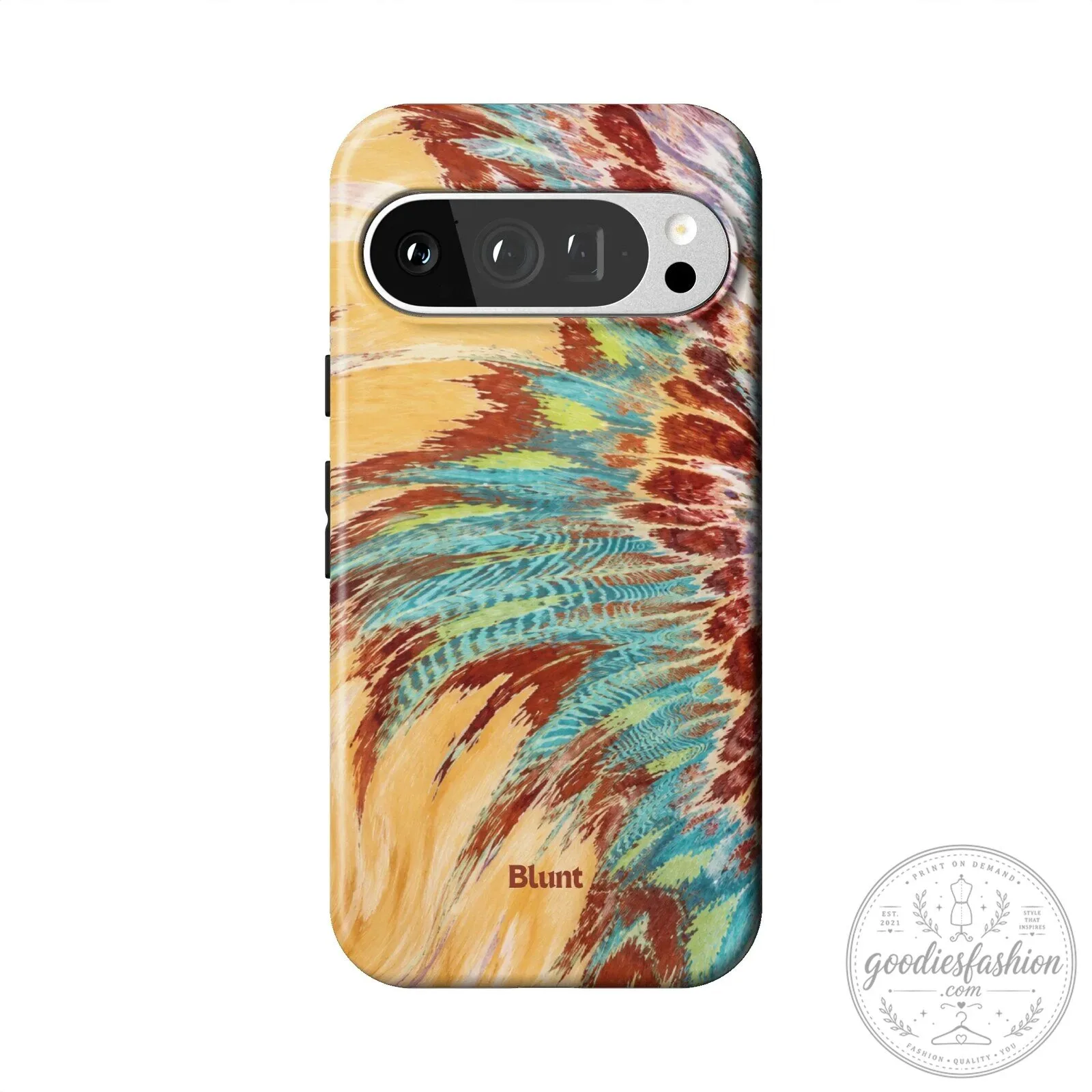 Abstract Feather Pattern Pixel Phone Case, Colorful Artistic Design 20 Abstract Feather Pattern Pixel Phone Case, Colorful Artistic Design